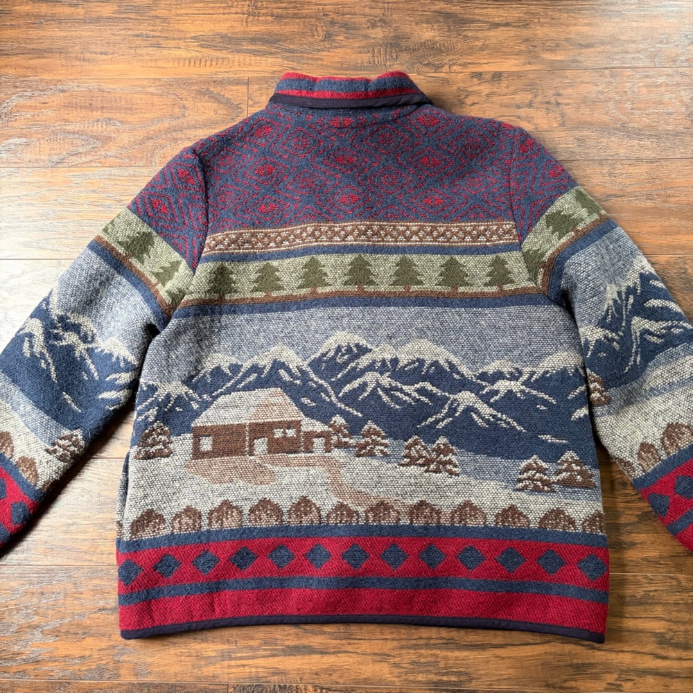 Vintage Wool Blend Mountain Cabin Western Jacket - Picture 9 of 13